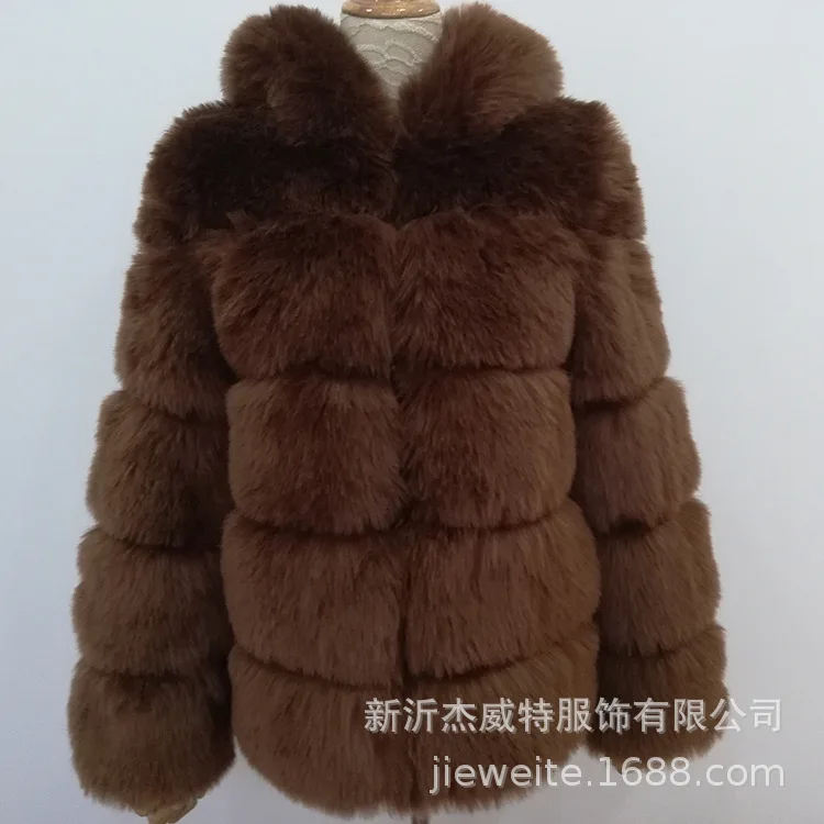 Женское теплое 65 процентное пальто из лисьего меха, короткая приталенная зимняя куртка из натурального меха, модная верхняя одежда, роскошное пальто из натурального Лисьего меха для девочек