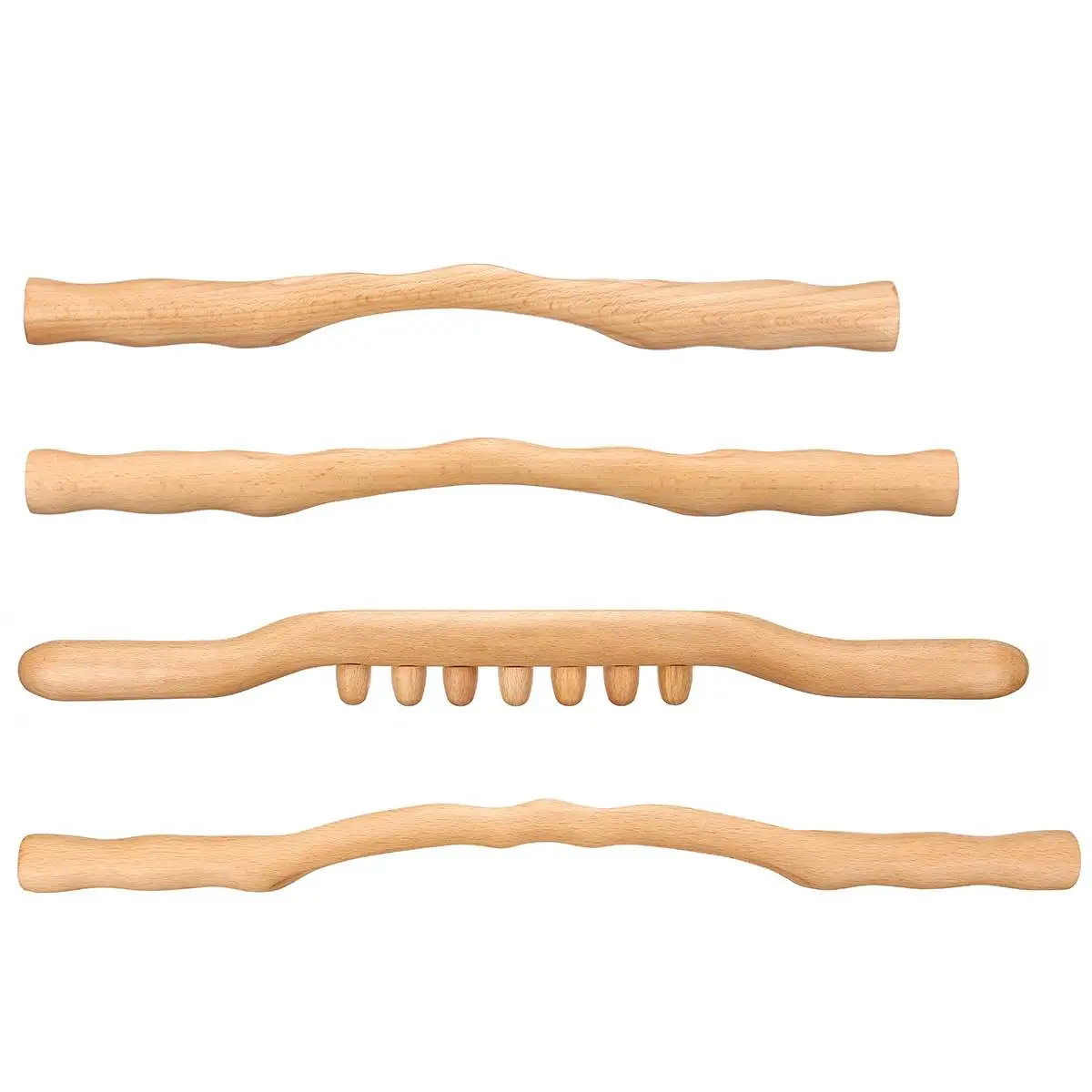 4 шт. деревянный Gua Sha Stick эффективный здоровый GuaSha Rob для спины шеи плеча живота ног массаж тела похудение Guasha Инструмент