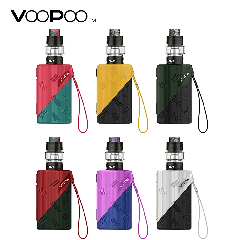 Оригинальный VOOPOO найти 120 Вт TC комплект с 2 мл/5 мл UFORCE T2 бак и 4400 мАч батарея