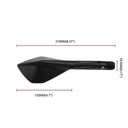 Type 3 Black 8 мм 10 мм мотоцикла с ЧПУ зеркала заднего вида для Suzuki Boulevard M50 M90 C50 C90 V-Strom/Kawasaki Z1000 Z750 Versys VN 900 1500 1600 - Цвет: Type 3 Black