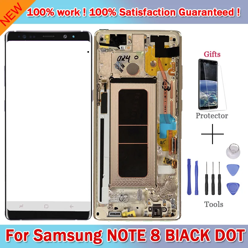 6 3 &quotсупер AMOLED LCD для SAMSUNG Galaxy Note 8 N9500 N9500F N900D N900DS дисплей + сенсорный экран