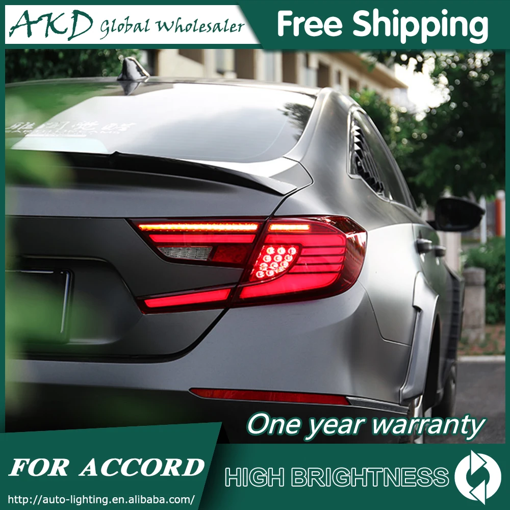 Задний фонарь для автомобиля Honda Accord X G10- светодиодная сигнальная лампа Противотуманные фары DRL дневные ходовые огни тюнинг автомобильные аксессуары