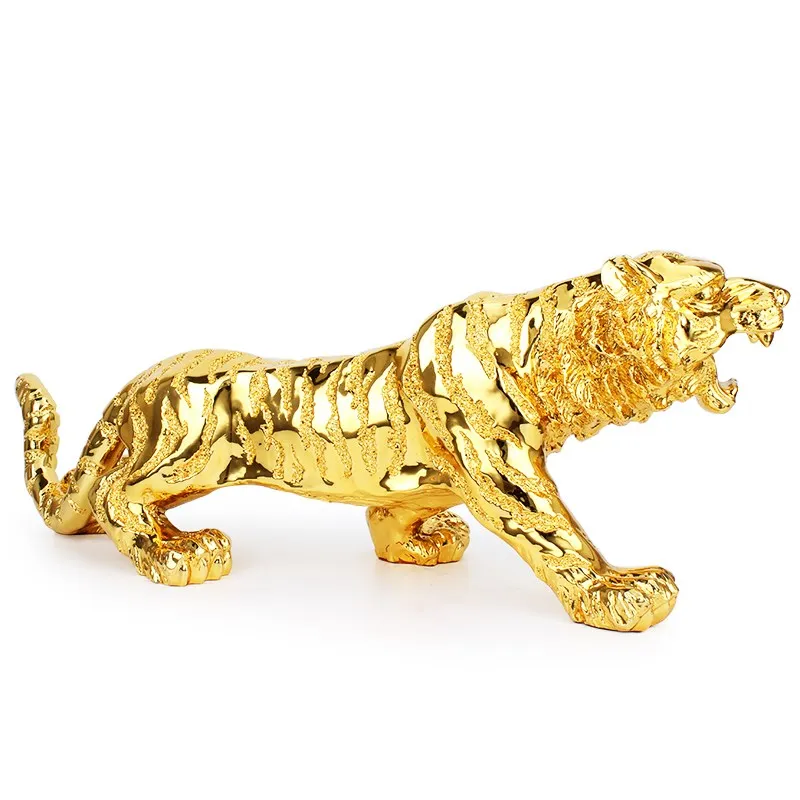 

RESIN TIGER FIGURINE CHINESE ZODIAC TIGER HOME DECORATIONS RESIN ART&CRAFT BIRTHDAY GIFTS WEDDING DECORATION ACCESSORIES R1309