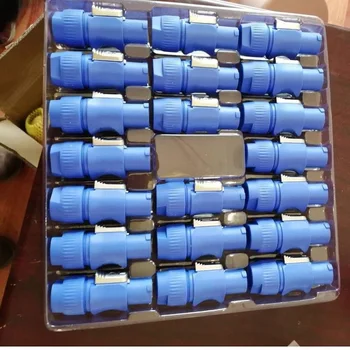 

150pcs/lot Powercon Connector Power Plug Connector Blue Color for Beam moving Head light