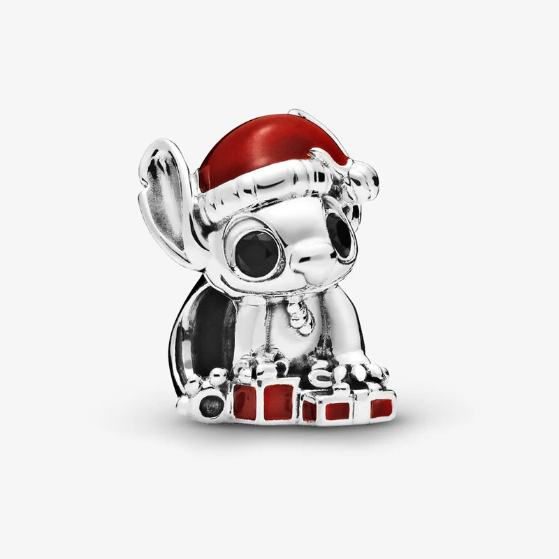 

Free Shipping Authentic 925 Sterling Silver Stitch Christmas Charms Fit Original Pandora Bracelets For Women DIY Jewelry Beads
