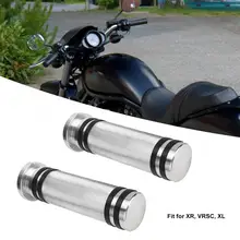 Серебряный мотоцикл модификация рукоятка ручки с резиновым кольцом подходит для XR VRSC XL мотоциклист aksesuarlari