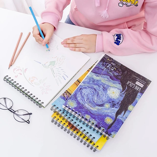 Hardcover Sketchbook Painting Cute DIY Drawing Marker Paper Sketching Pad  Students - AliExpress