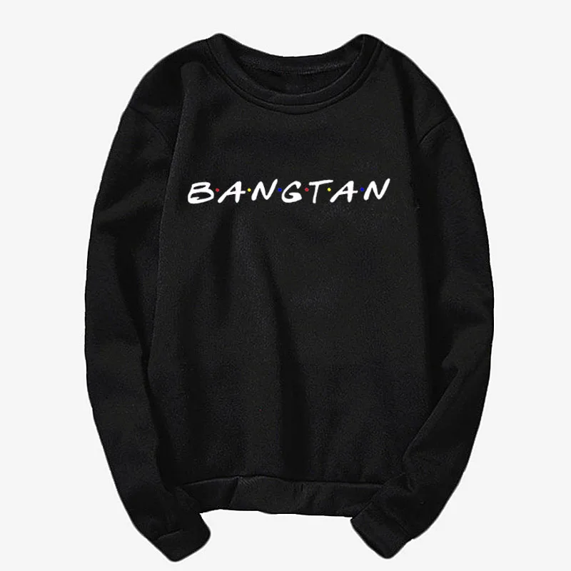 Sweatshirt black Толстовка в стиле «Bangtan», толстовка KPOP, Толстовка harajuku, толстовка bangtan Sonyeondan, kpop Bangtan толстовка с капюшоном для друзей - Цвет: Sweatshirt black