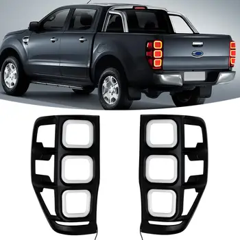 

For Ford Ranger/Everest 2015-2018 2PCS Car LED Tail Headlamp Light Trim Cover Refit Rear Daytime Running Light External Part DRL