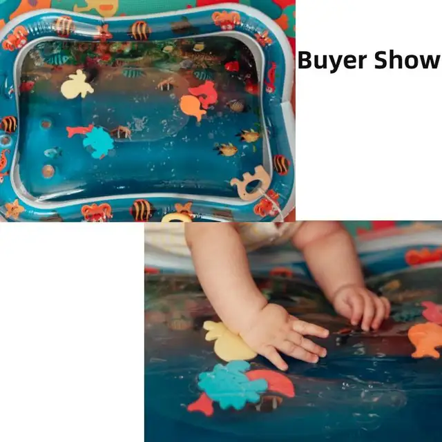 Summer inflatable water mat for babies Safety Cushion Ice Mat Early Education Baby Toys Play 2
