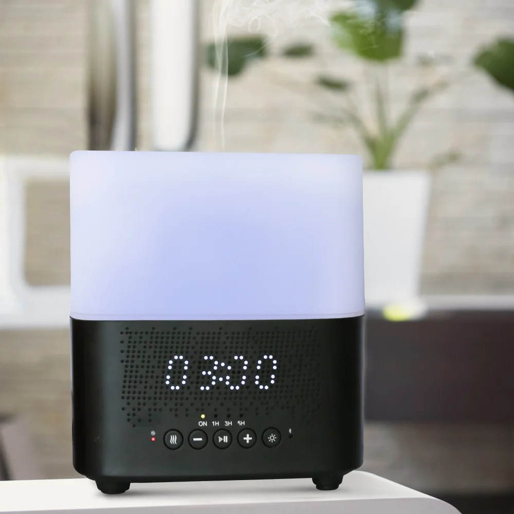 Умный Эфирное масло Арома диффузор древесины ароматерапия Bluetooth ультразвуковой