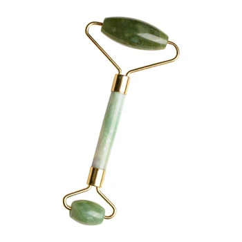 

Jade Stone Facial Massage Roller Double Head Face Neck Slim Massager Lifting Tool Anti Wrinkle Removal SPA Relaxion Massager