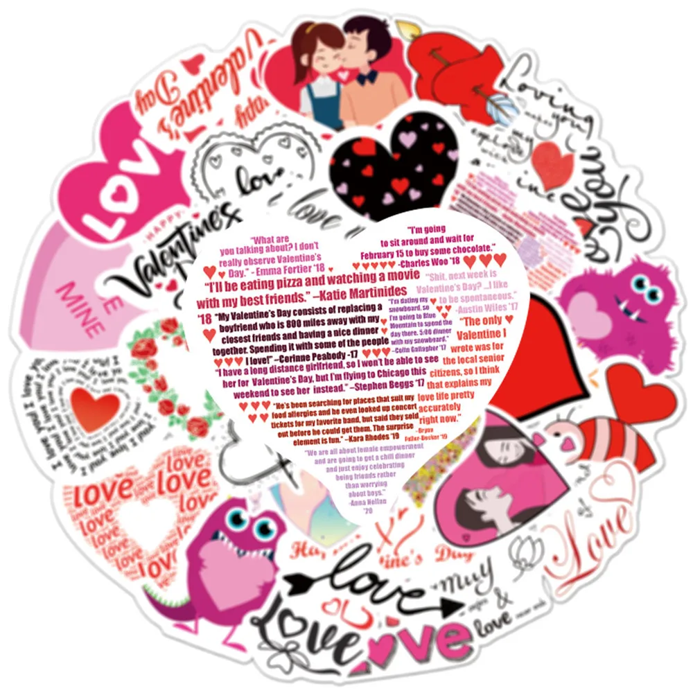 10/30/50PCS LOVE Love Graffiti Stickers Laptop Suitcase Waterproof Guitar Skateboard Decoration Stickers Toys Wholesale