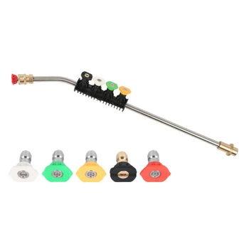

Pressure Washer Spray Jet Lance Wand+5 Nozzle Tips For Karcher K2 K3 K4 K5 K6 Replacement Accessories