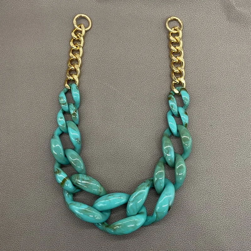 1 Pcs 60cm Detachable Women Shoulder Bag Straps Replacement Acrylic Handbags Strap Metal Chain Bands Bag Accessories
