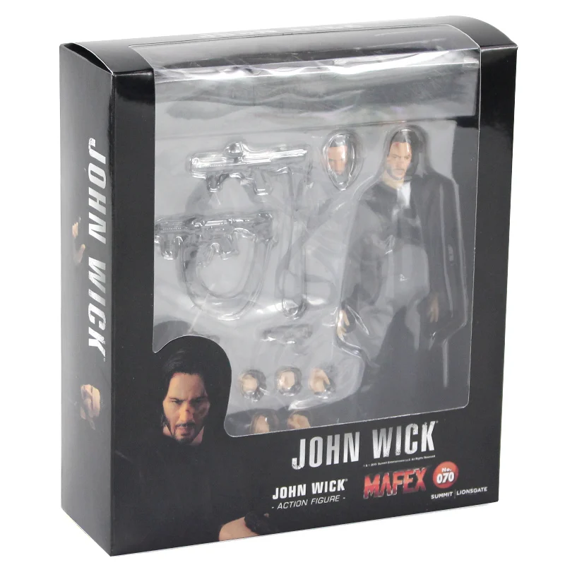 2019 New Arrival Mafex No 070 John Wick PVC Action Figure Toy In Box 17cm 