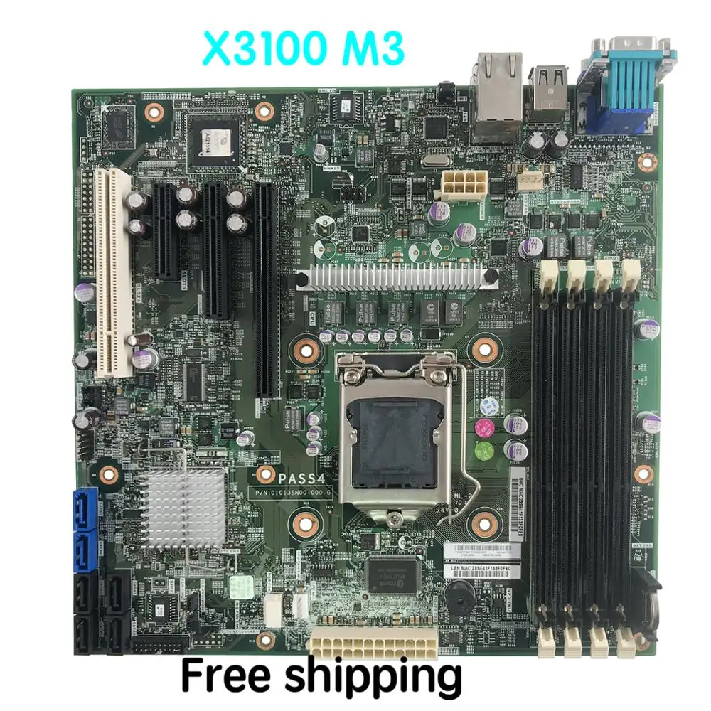

X3100 M3 для Lenovo IBM X3100 M3 материнская плата для настольного компьютера 49Y7257 PN:01013SN00-000-G материнская плата 100% протестирована Полная работа