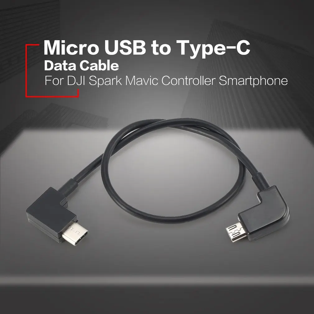 

Data Cable For DJI Spark Mavic Pro Platinum Air Controller Micro USB to Android/TYPE-C Port Adapter Line for IOS iPhone Pad
