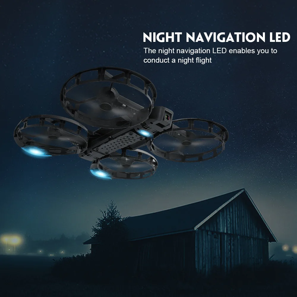 

Jjrc H45 Fly Fire Wheel Folding Mobile Phone WiFi Image Transmission 720p Set High Four-axis Camera Track Flight Stand-Alone Unm