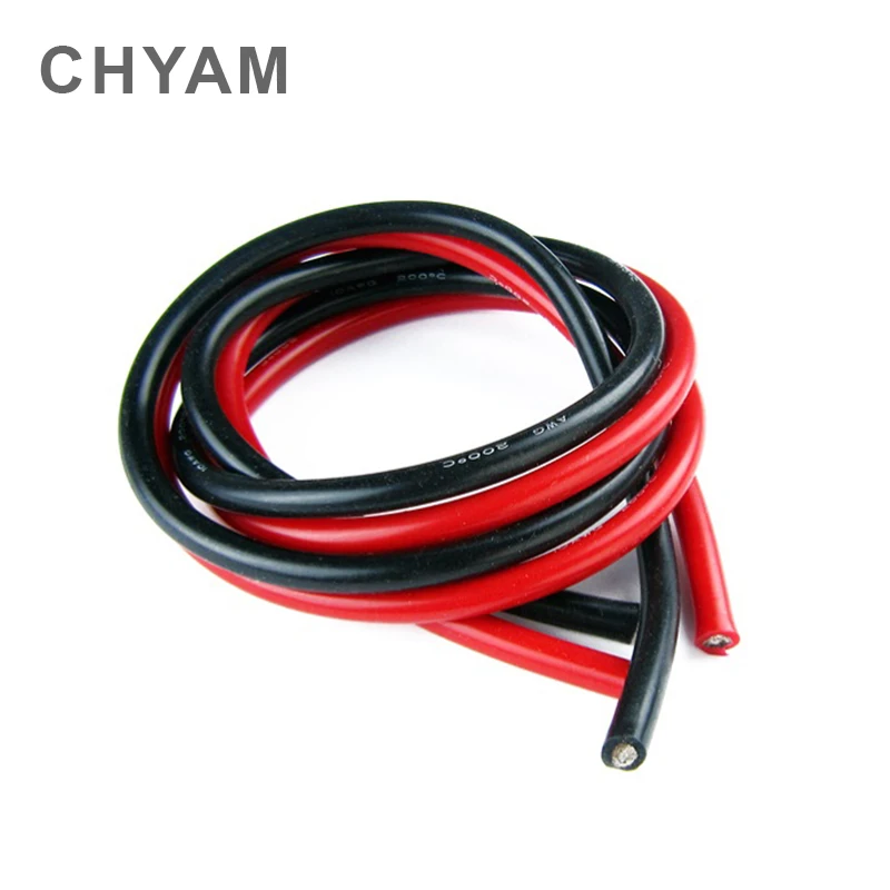 Провод мягкий силиконовый провод 11AWG 10AWG 9AWG 8AWG 7AWG 6AWG 4AWG 35 / 50 70 мм2 термостойкий 200 °