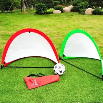 

Football Net Portable Durable 4color Cloth Ball Sports Outdoor Goalkeeper Goal Practical Game Soccer Ball Net