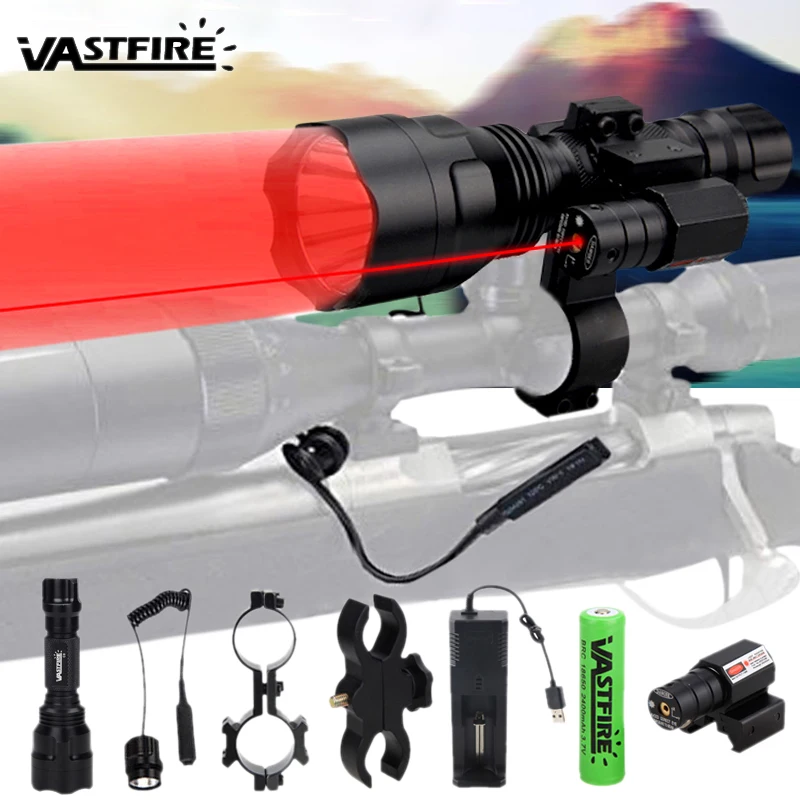 Details about   C8 Green/Red Light LED Flashlight Weapon Torch Switch For Shotgun/Rifle Hunting