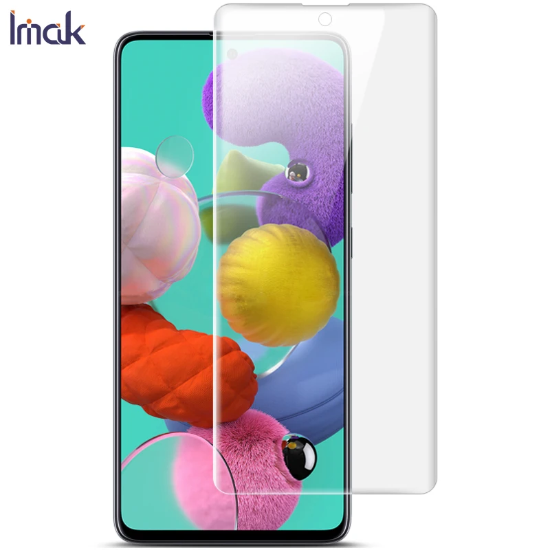 Imak 2 шт прозрачная Гидрогелевая пленка для Samsung Galaxy A51 3D полная защитная мягкая