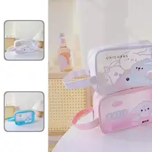

Fine Workmanship Sturdy Cartoon Pattern Handle Cosmetic Makeup Pouch for Travel