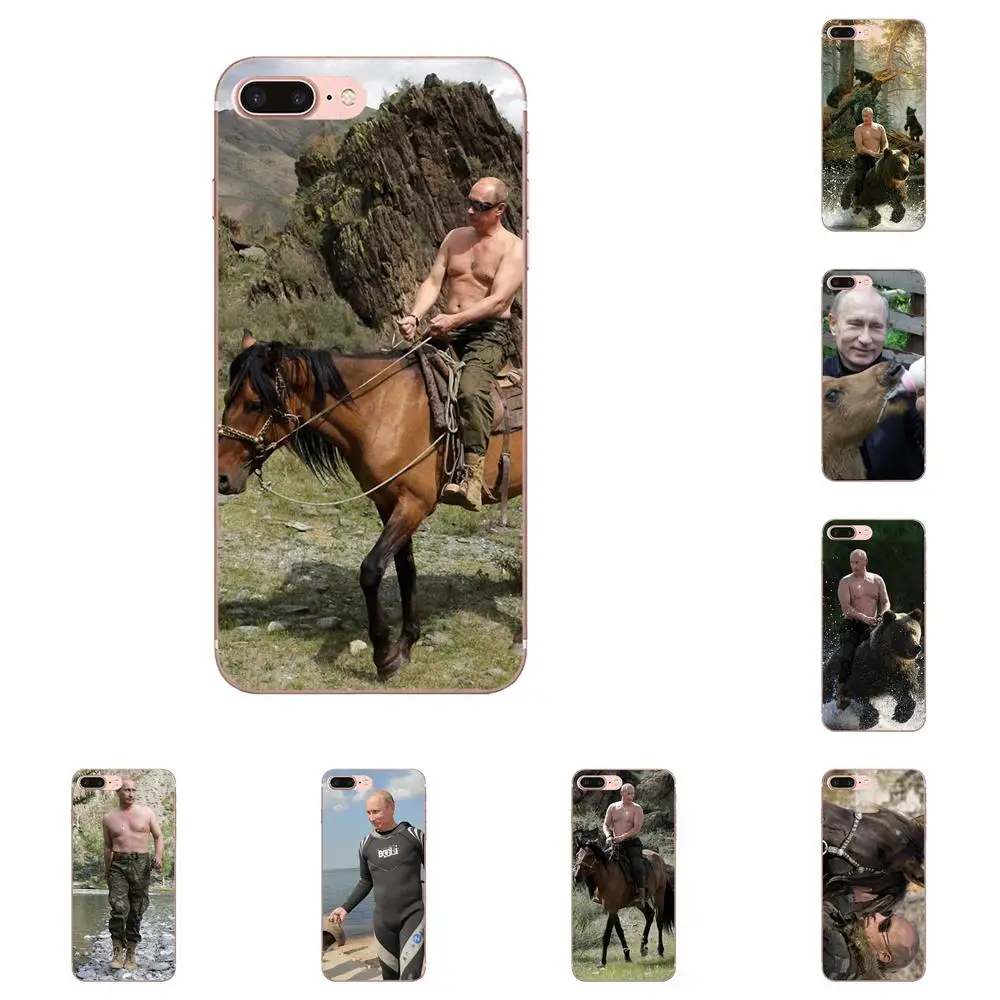 

Vladimir Mr Putin Russian President Riding Bear For Galaxy J1 J2 J3 J330 J4 J5 J6 J7 J730 J8 2015 2016 2017 2018 mini Pro