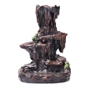 

Mountain River Waterfall Smoke Backflow Resin Exquisite Incense Burner Office Decoration Crafts Gift Home Unique Censer Holder