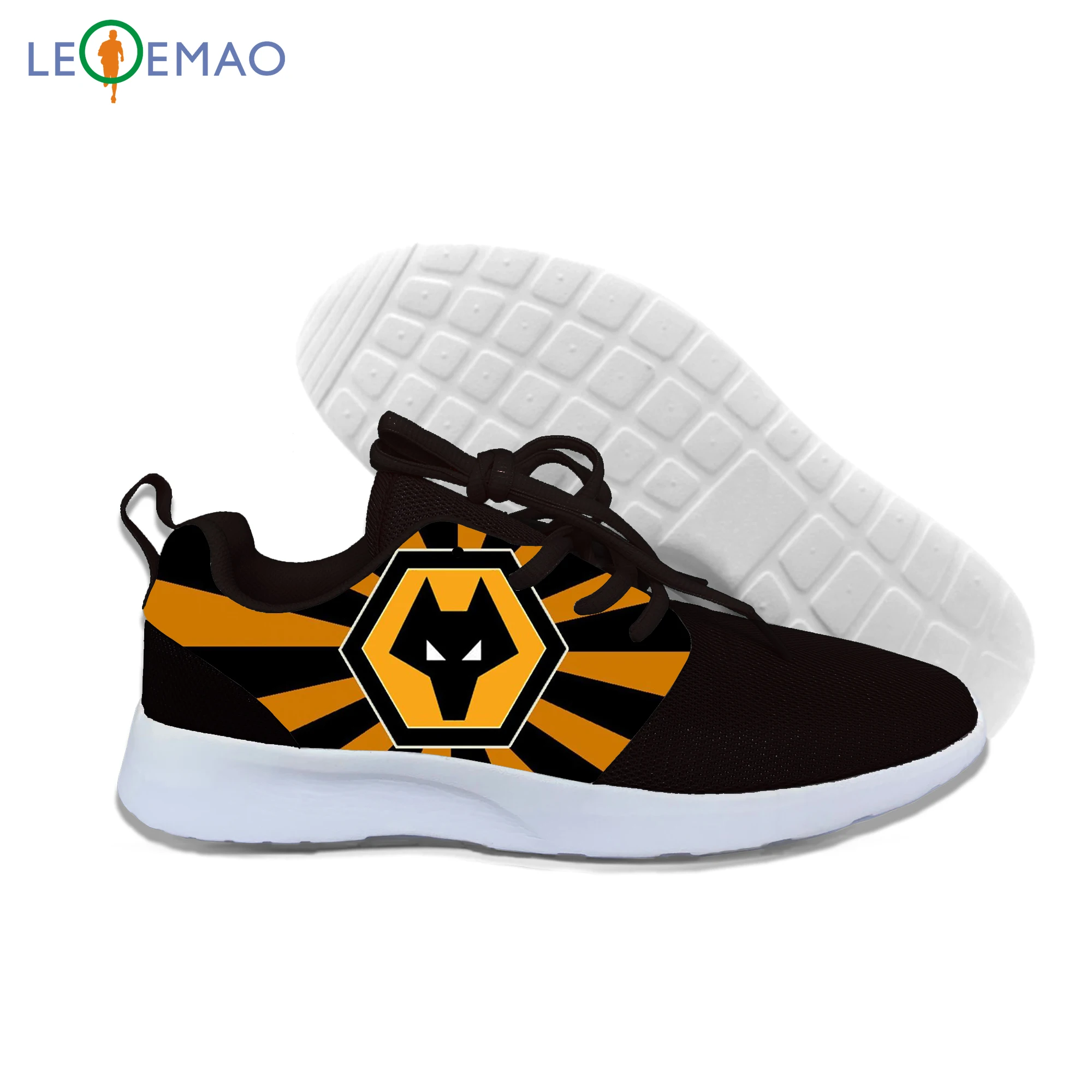 

Personality Running Shoes Adults Wolverhampton Wanderers Quality Casual Shoes Lightweight Walking Lace-Up Gym Casual Sneaker