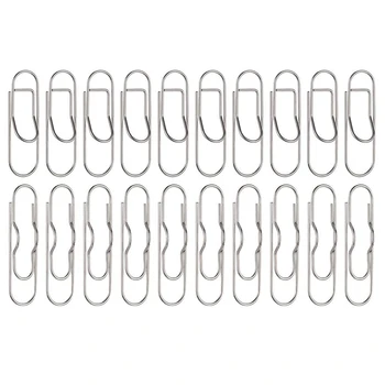 

20Pcs Pen Holder Clip Metal Pen Clip Paper Clip for Notebook Journal Paper Clipboard Picture Stationery Supply(Silver)