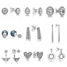 Винтажные серьги в виде каплевидных капель со звездами, 925 пробы серебряные Висячие серьги-гвоздики для женщин, подарок, хорошее Европейское ювелирное изделие