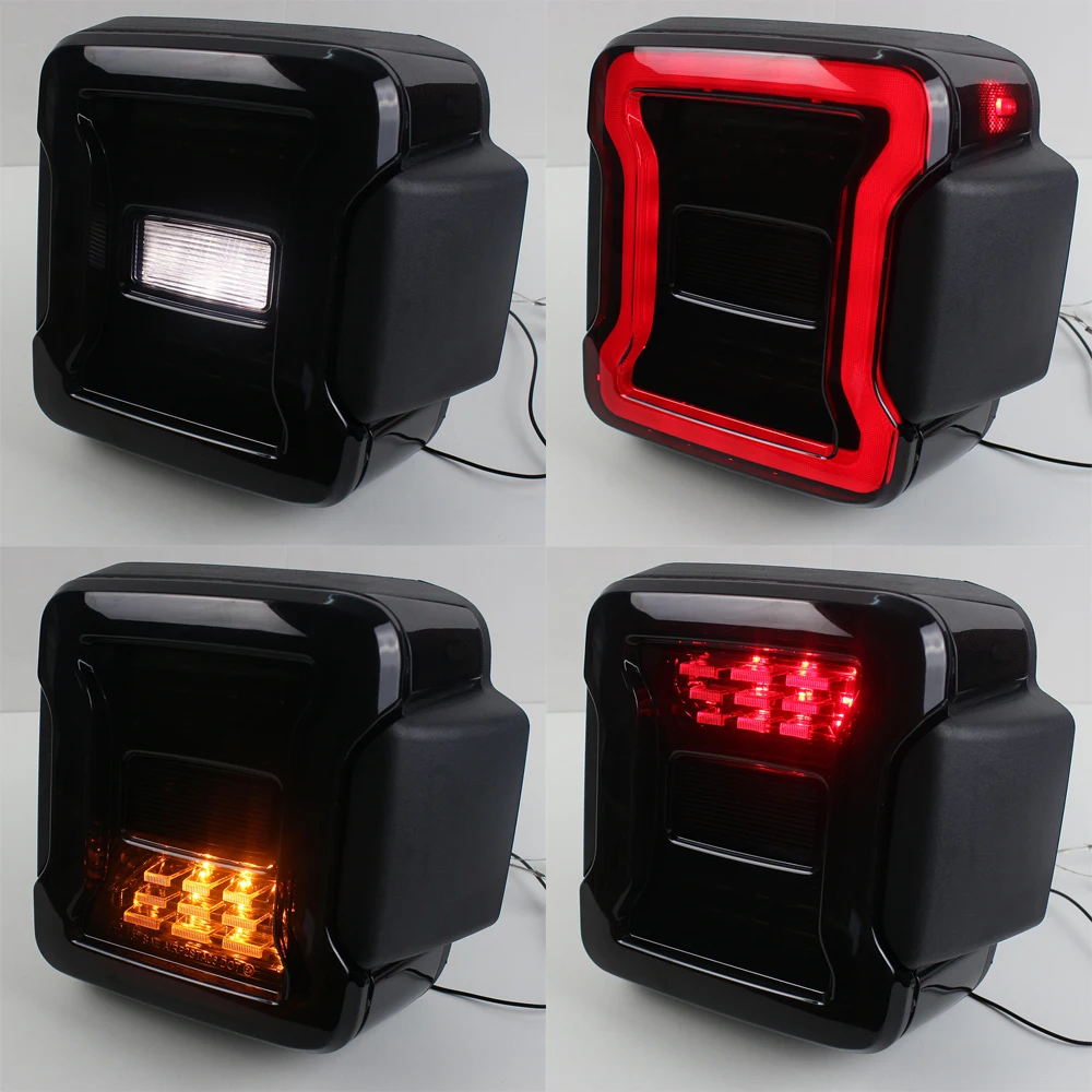 For Jeep Wrangler JL 08-09 led tail lamp Car Light USA or EuroPean Version Rear Lamps Brake Reverse Daytime Running Lights