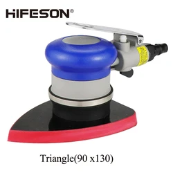 Hifeton 815B Triangle Machine à papier de verre pneumatique, forme pêche, châssis, ponceuse, meulage, polissage, broyeur à cendres 90*130mm 