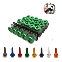 Universal Motorcycle Kuip Schroeven Fastener Clips Body Lente Bouten Kit Voor Kawasaki ZX 9 6 9 10 R R400 W800 z750 ZZR600 Z1000(China)