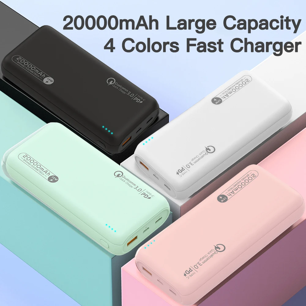 Power Bank 20000mAh QC3.0 PD3.0 Portable Fast Charger USB Type C PD Quick Charge 3.0 Fast Charging Powerbank External Battery Power Bank 20000mAh QC3.0 PD3.0 Portable Fast Charger USB Type C PD Quick Charge 3.0 Fast Charging Powerbank External Battery