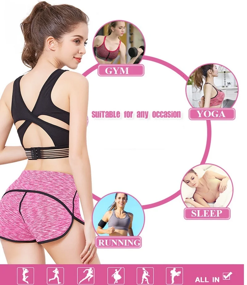 BOUSSACUnderwear, сексуальный бюстгальтер с перекрестными ремешками для спортзала, спортивный бюстгальтер для женщин, беспроводной бюстгальтер для йоги, для фитнеса, топ с подкладкой, пуш-ап, бюстгальтер, спортивная одежда
