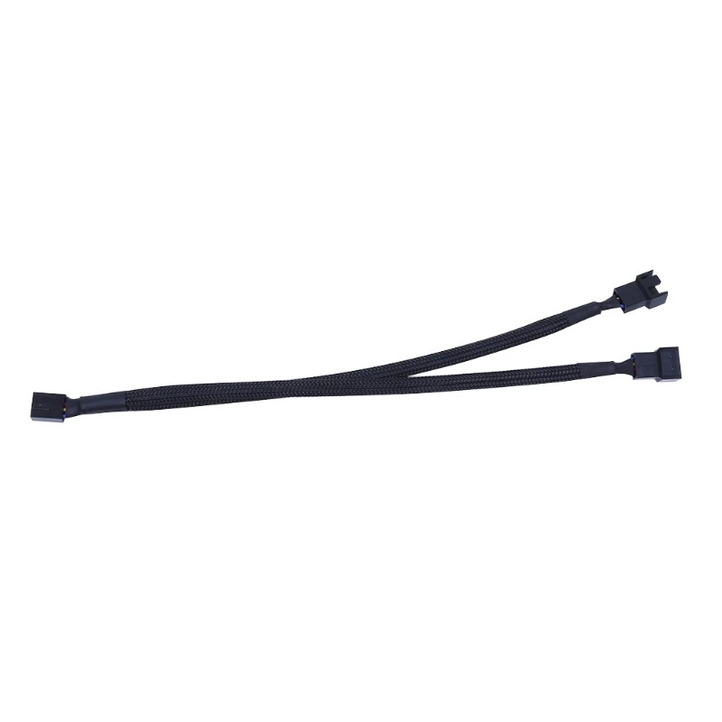 

1 To 2 Way Y-Splitter Sleeved 4-Pin PWM Connector Fan Extension Adapter Cable
