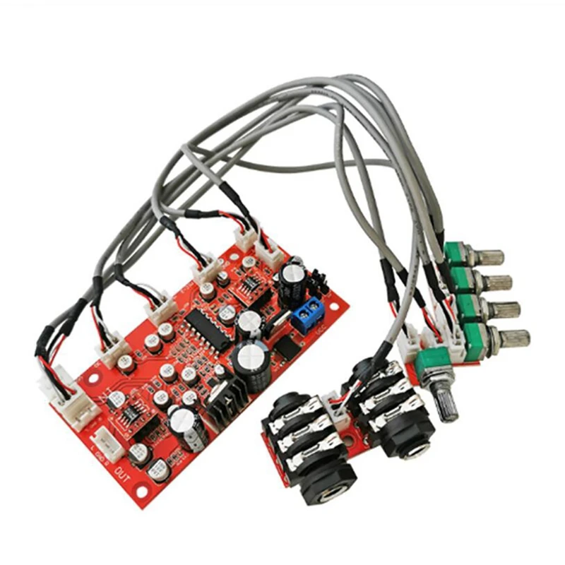 DC 12V 24V PT2399 Плата усилителя микрофона для караоке пластина преусилитель