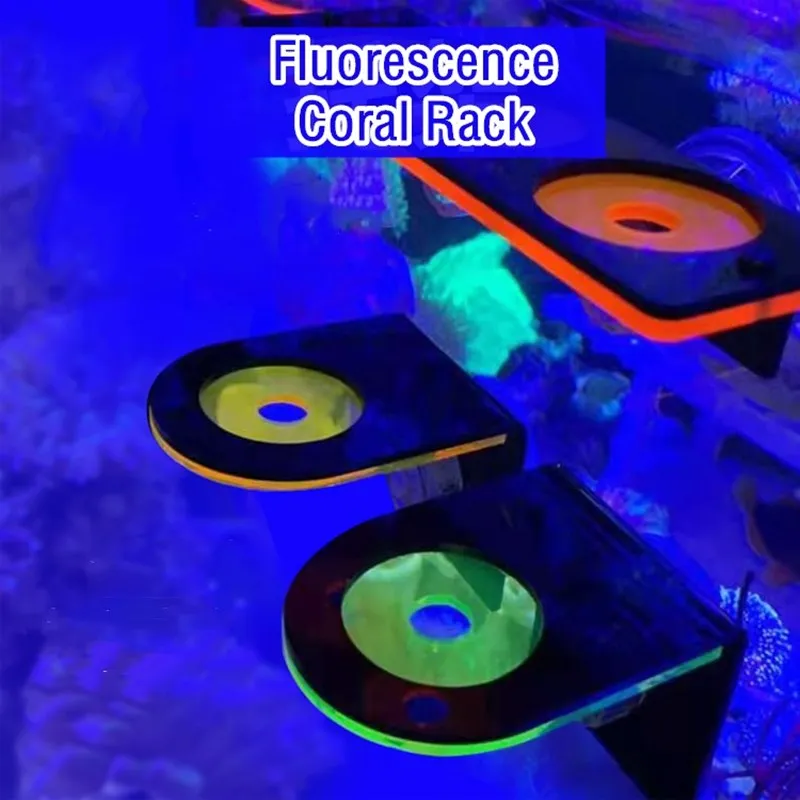 Fluorescence Coral Frag Rack Acrylic Cultivating Holder Bracket LPS Mount Tool Marine Reef Tank Landscaping | Дом и сад