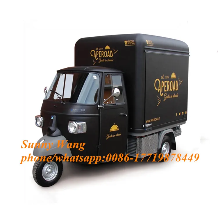 

Smart Fried Chicken Hot Dog Piaggio Ape Mobile Fast Food Truck For Sale