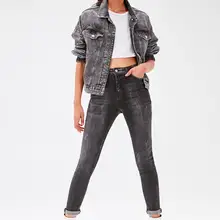 Trendyol черные джинсы скинни с высокой талией TWOAW20JE0019