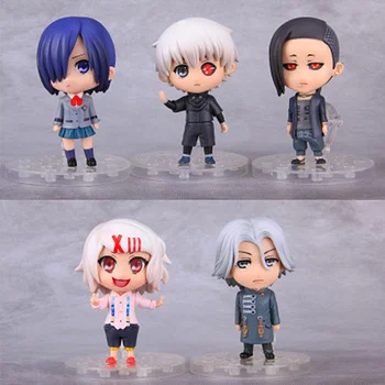 

11CM Tokyo Ghoul Kaneki Ken Touka Kirishima Uta REI Figurine Dolls Toys PVC Action Figure Collectible Model Toy Kids Gift