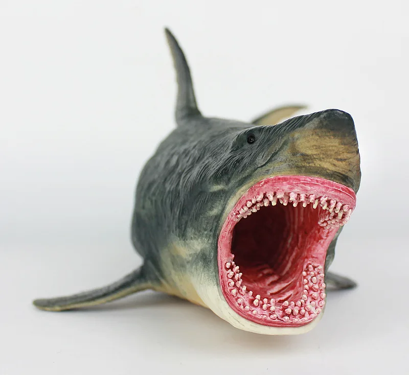 Модель большая из Megalodon большая белая акула океаны модель животного акулы пластиковые детские белые акулы игрушки украшения