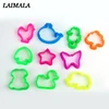 10pcs/set Random Color Plasticine Mold Animal Shape Clay Mould Baby Children Toys Animal Clay Playdough Mold Tool Toys 1
