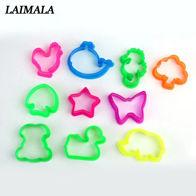 10pcs/set Random Color Plasticine Mold Animal Shape Clay Mould Baby Children Toys Animal Clay Playdough Mold Tool Toys 1