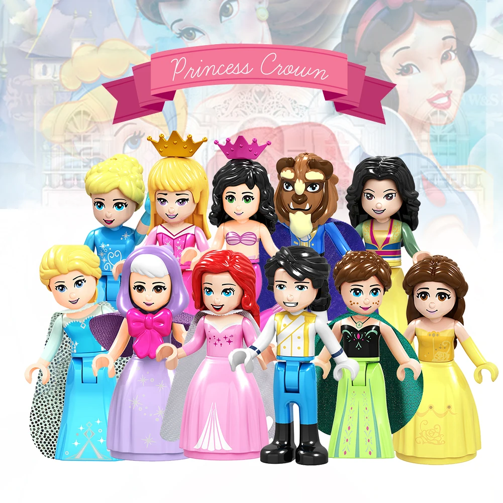 Принцесса серия фильмов модели фигурки совместимые с Legoings Friends girl Anna Belle Beas