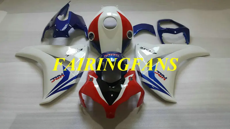 Инжекторный комплект для HONDA CBR1000RR 08 09 10 11 CBR 1000 RR CBR 1000RR 2008 2011 белая, голубая обшивка кузова+ подарки HM30