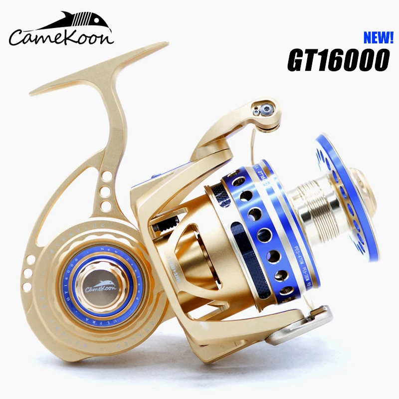 CAMEKOON Tuna Reel All Metal 30KG Carbon Drag Spinning Coil 12+1 Ball